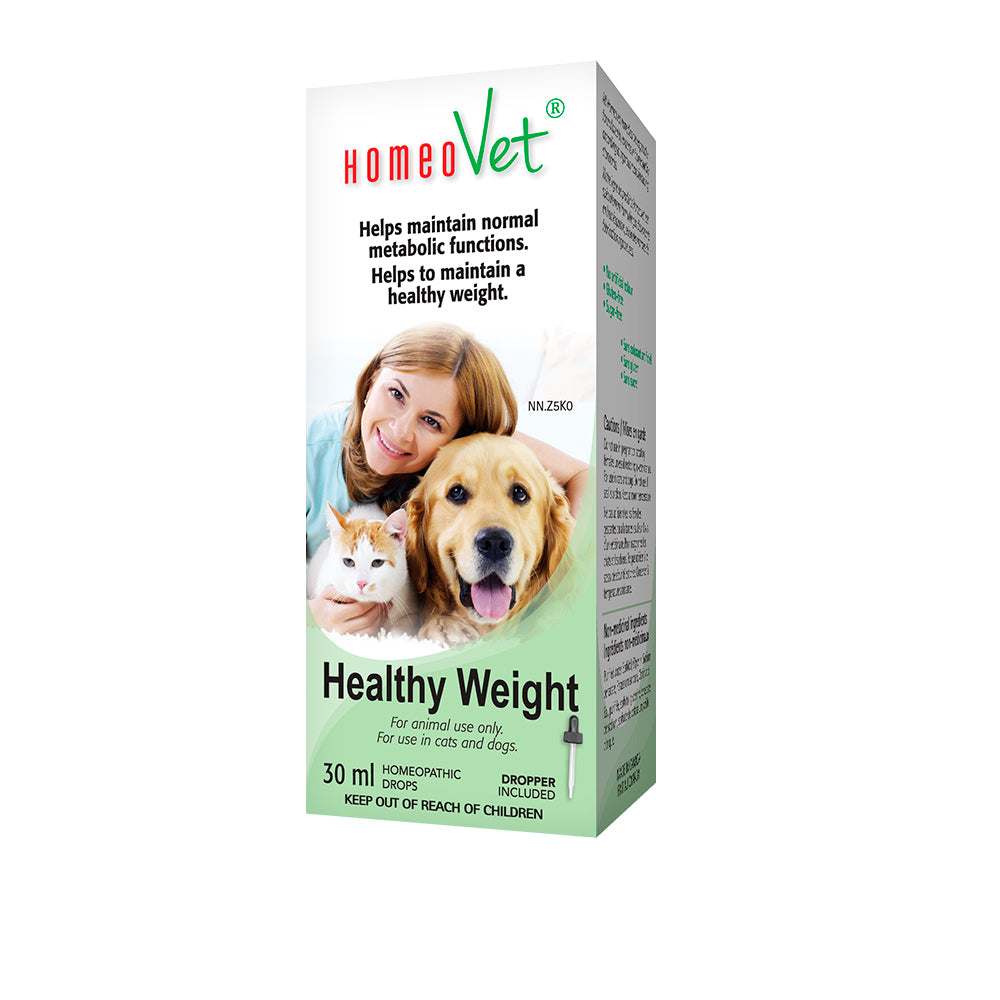 HomeoVet Healthy Weight Homeopathic Drops for Cats and Dogs, 30ml