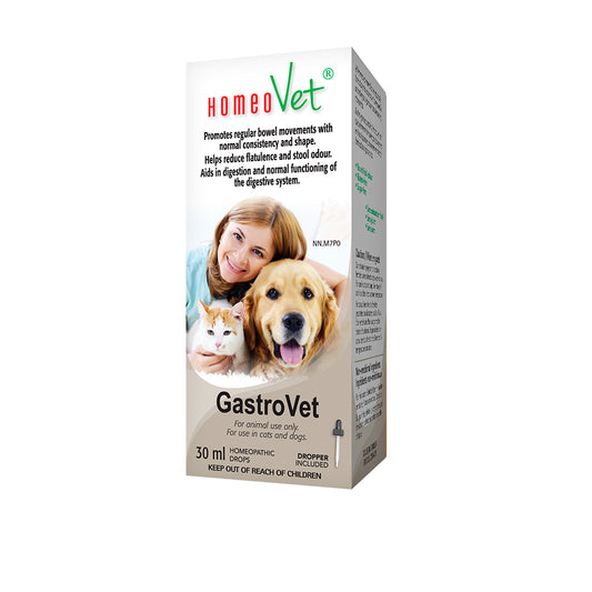 HomeoVet GastroVet Homeopathic Drops for Cats and Dogs, 30ml