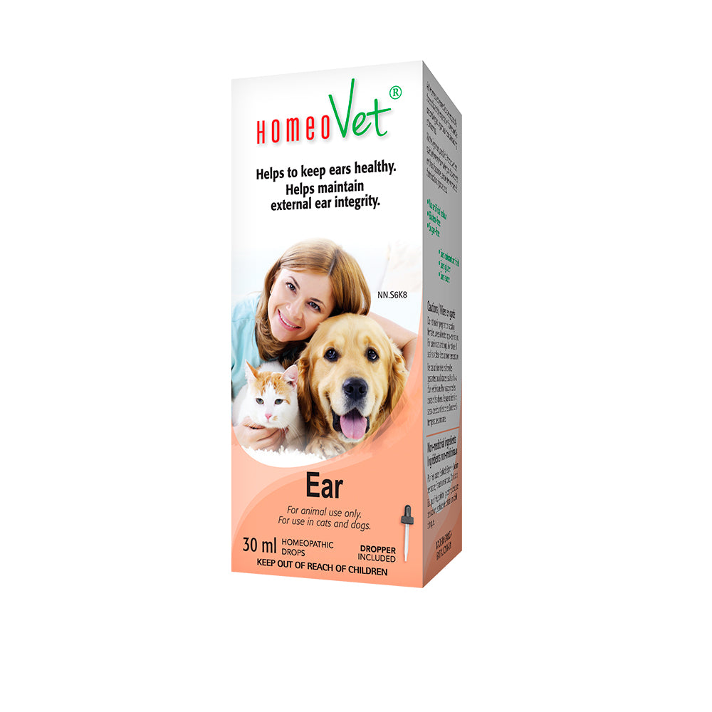 HomeoVet Ear Homeopathic Drops for Cats and Dogs, 30ml