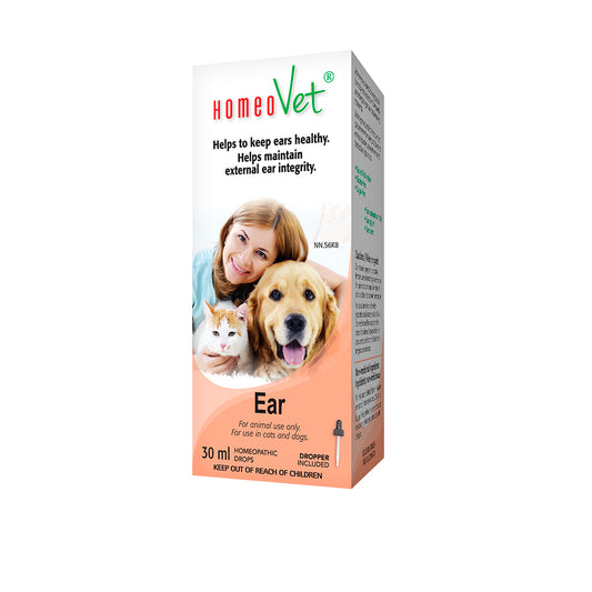 HomeoVet Ear Homeopathic Drops for Cats and Dogs, 30ml
