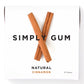 Simply Gum Natural Chewing Gum, Case of 12 x 15 Pieces - Cinnamon