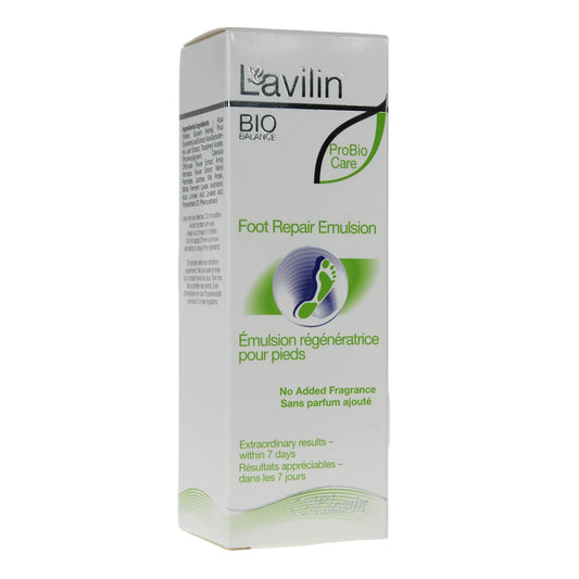 Lavilin Foot Repair Emulsion for Dry, Rough and Cracked Heels, Fragrance-Free, 80ml