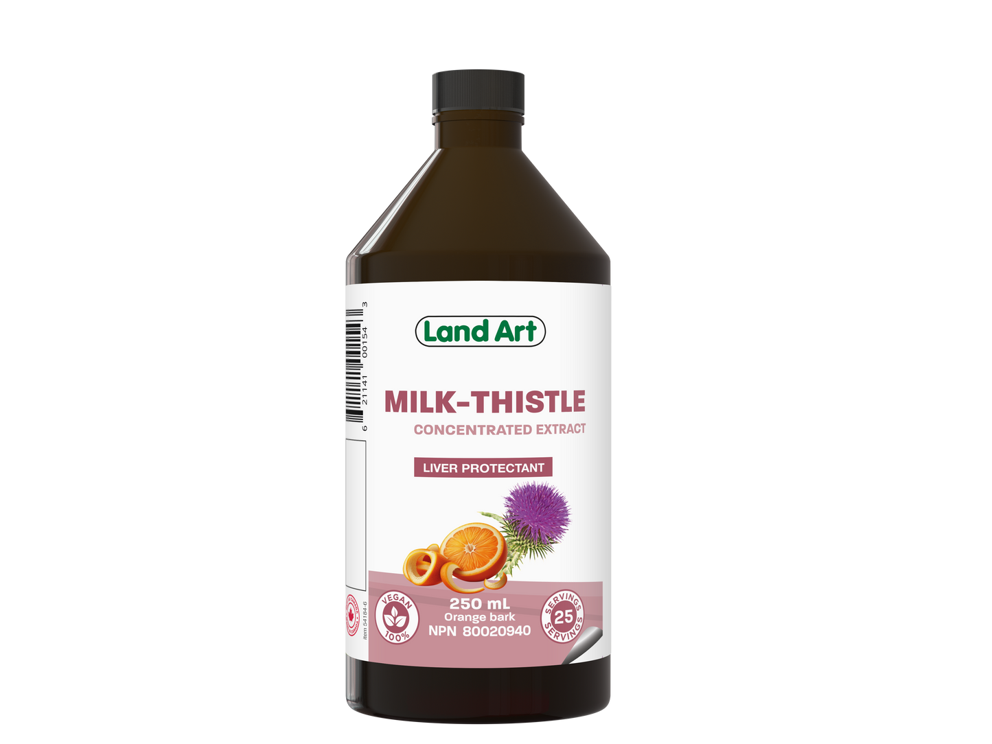 Land Art Milk Thistle Extract Liquid, 250ml - 250ml