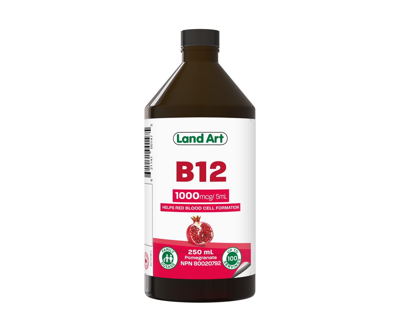 Land Art Vitamin B12 Liquid, 250ml - 250ml