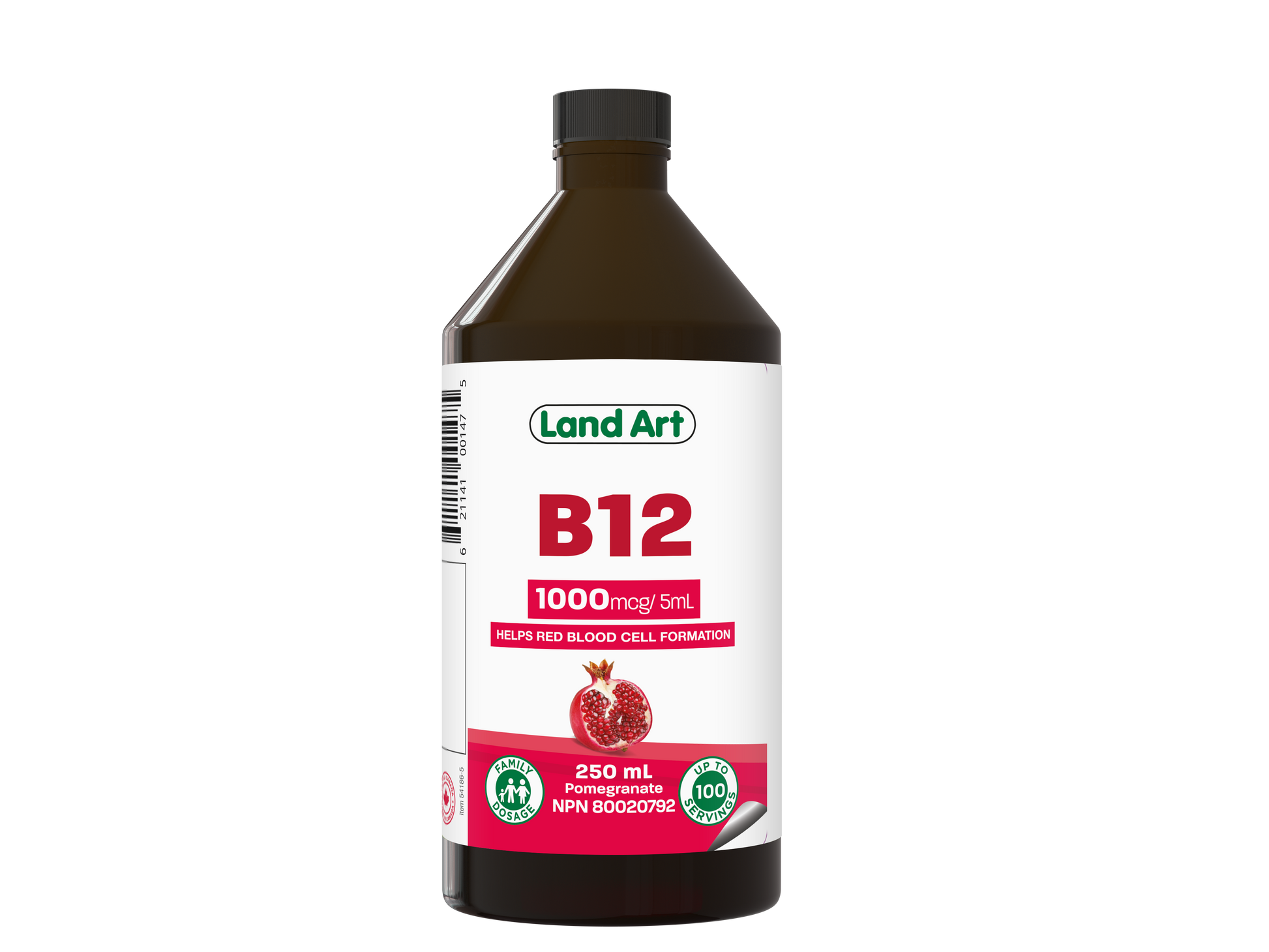Land Art Vitamin B12 Liquid, 250ml - 250ml