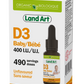 Land Art Organic Vitamin D3 Liquid Drops, 13.5ml - 400 IU (Baby)