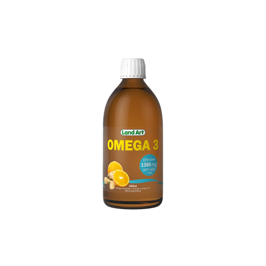 Land Art Omega-3 Cold Pressed Oil, Orange - 250ml