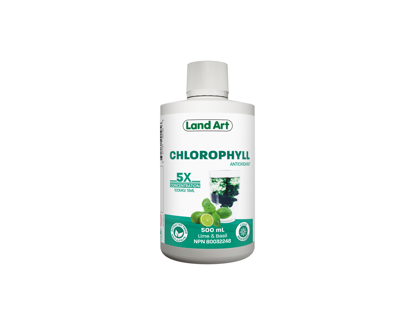 Land Art 5X Concentrated Chlorophyll, Multiple Flavours, 500ml