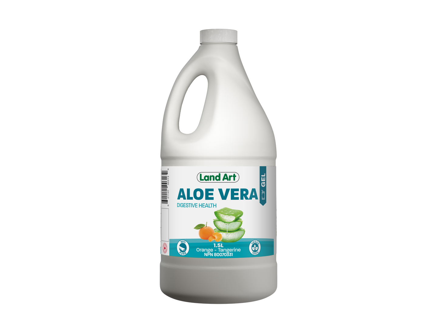 Land Art Aloe Vera Gel, 99% Pure, Multiple Flavours, 500-1500ml