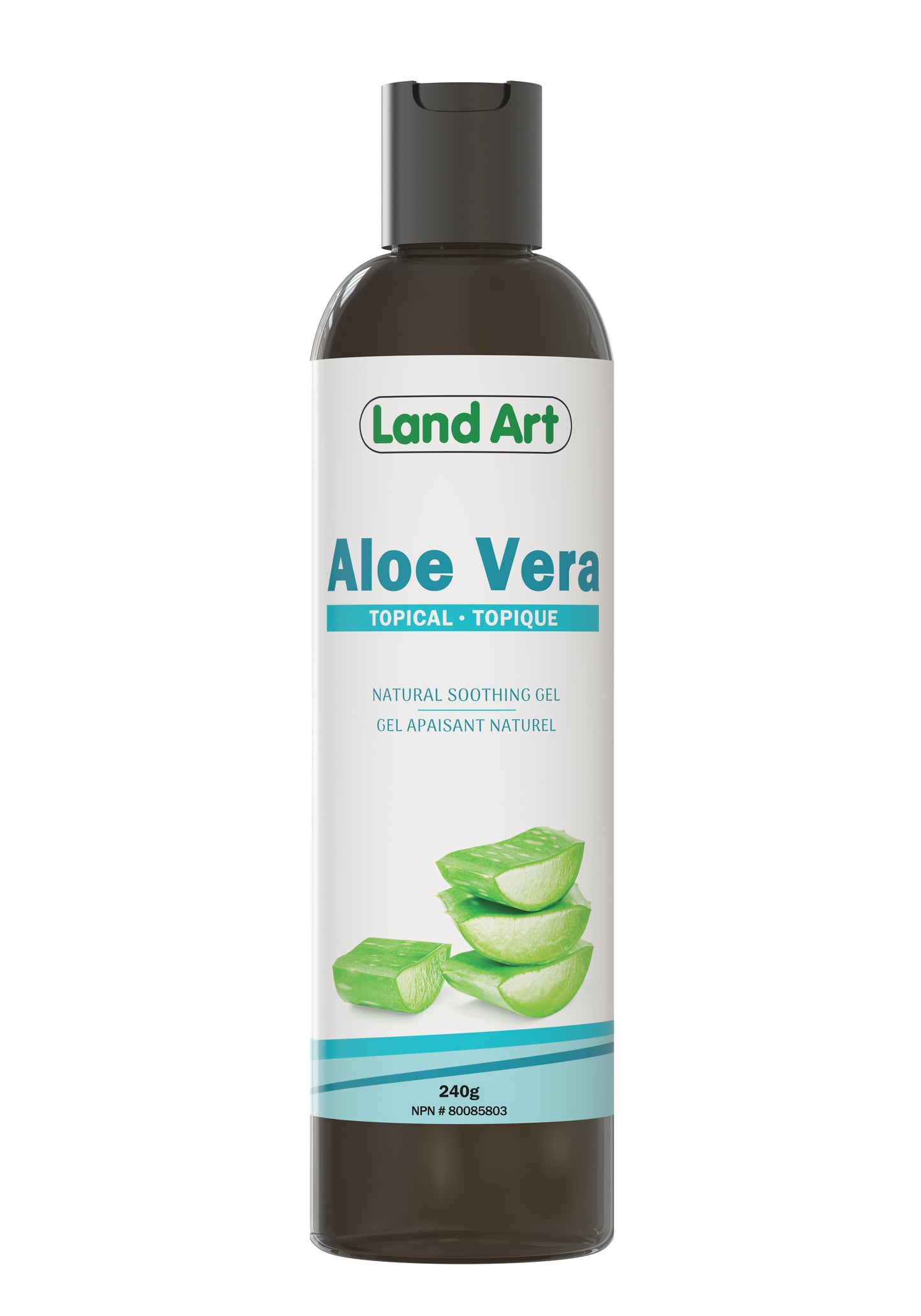 Land Art Aloe Vera Topical Soothing Gel, 240g - 240g
