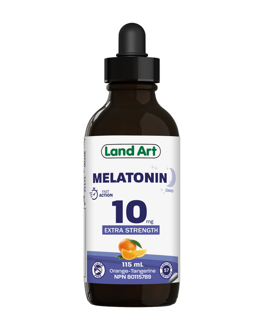 Land Art Melatonin 10mg Liquid, Sugar Free, 115ml - 115ml