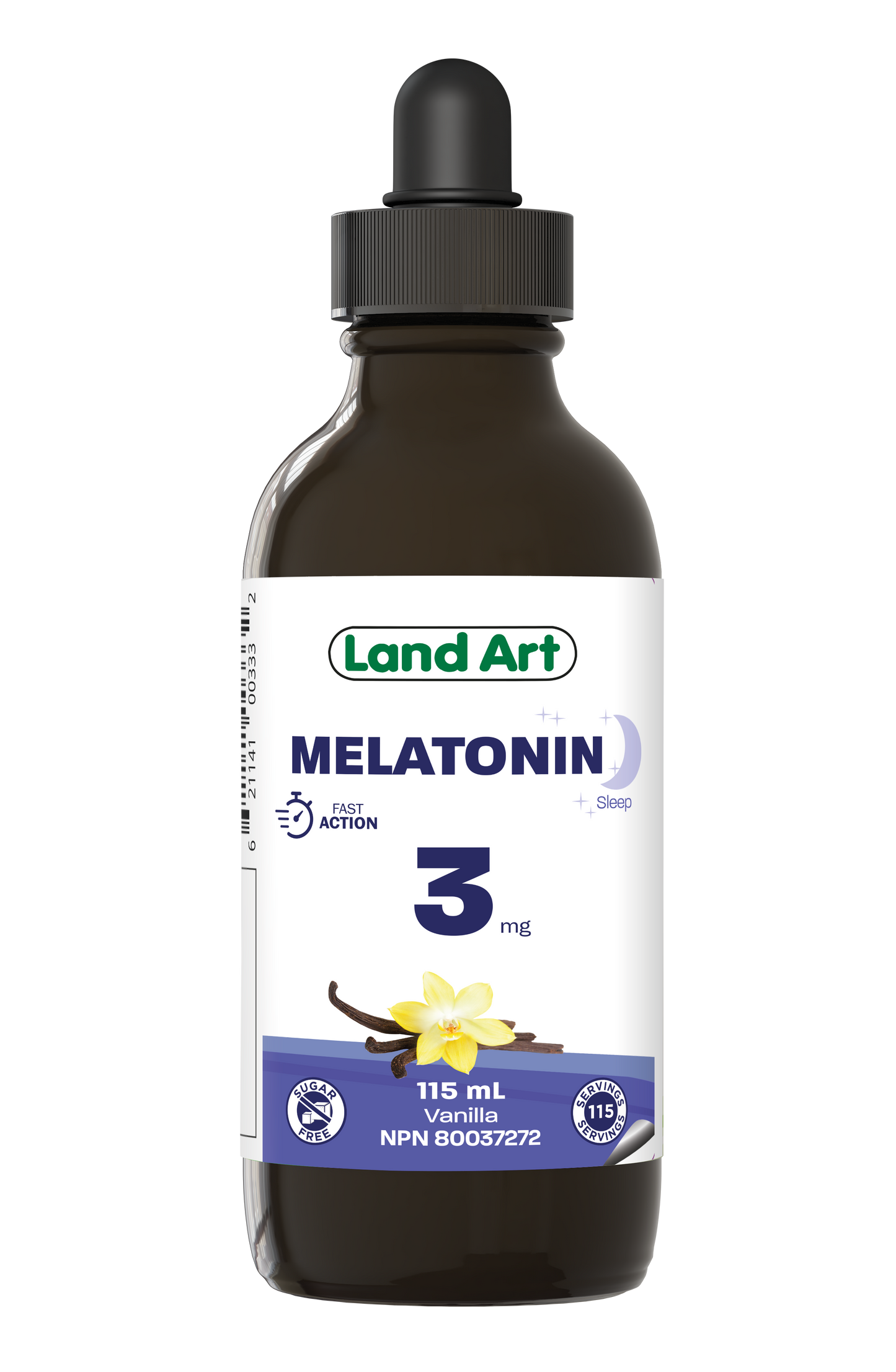 Land Art Melatonin 3mg Liquid - 115ml
