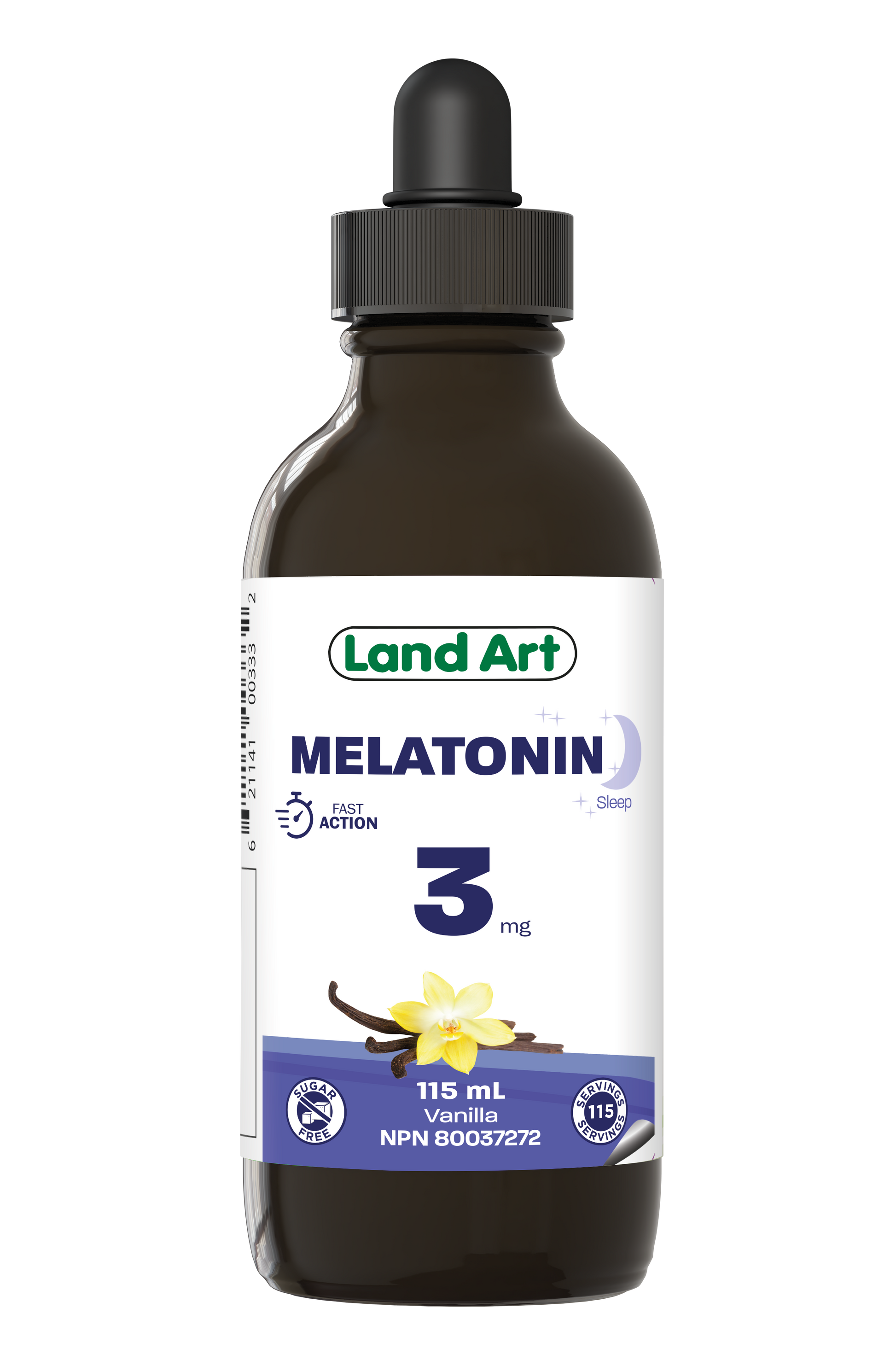 Land Art Melatonin 3mg Liquid - 115ml