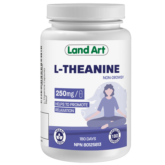 Land Art L-Theanine 250mg, 180 Capsules - 180 Capsules
