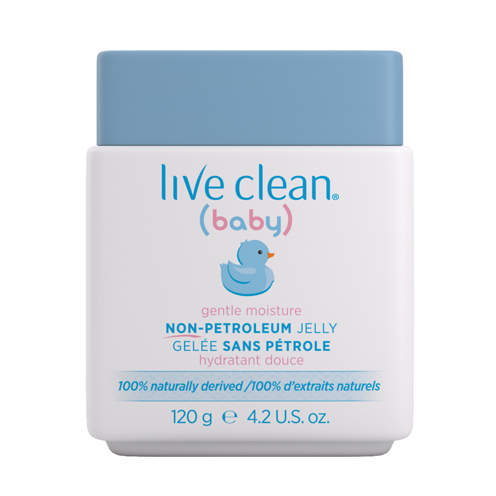 Live Clean Baby Gentle Moisture Non-Petroleum Jelly with Castor Oil, Beeswax and Organic Chamomile, 120g