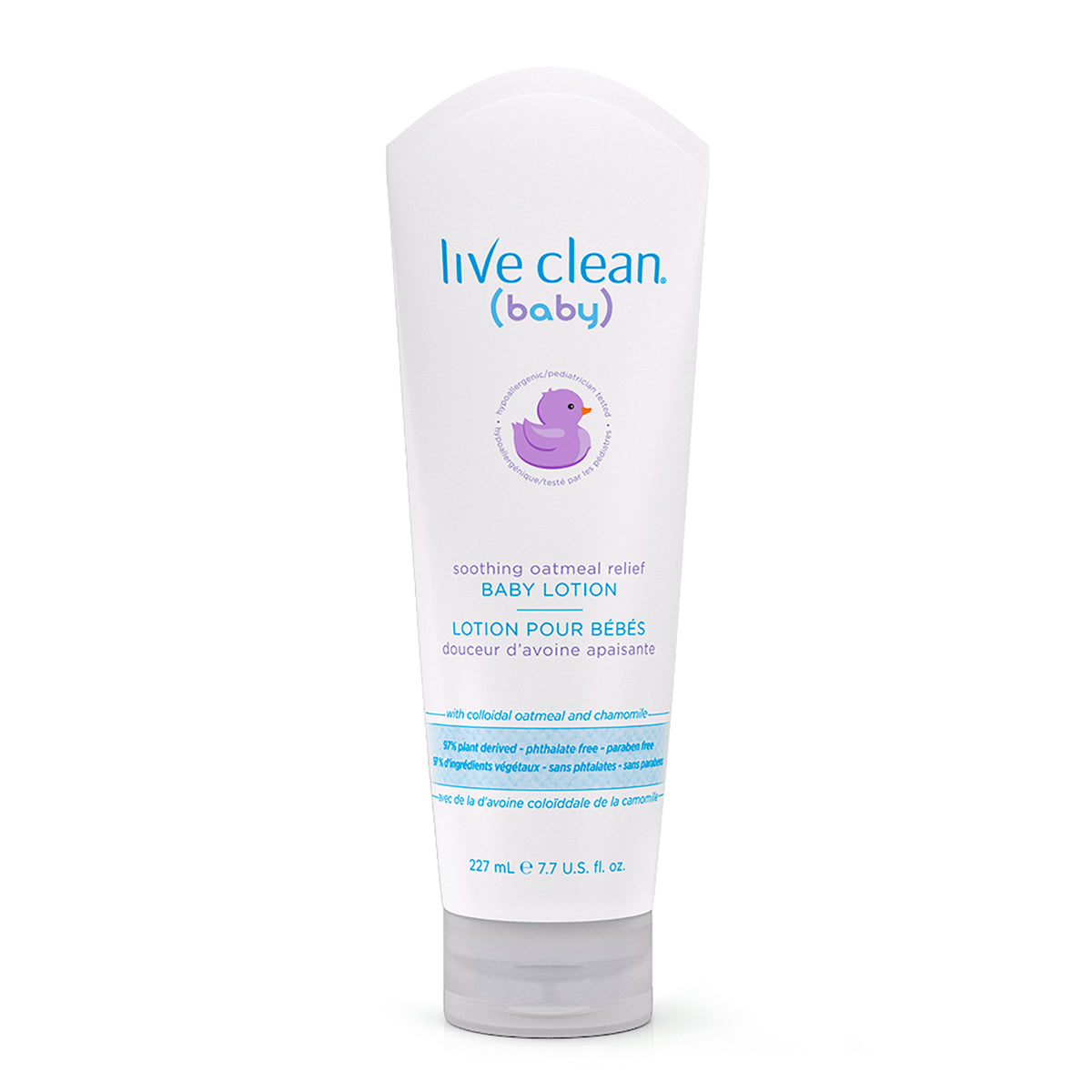 Live Clean Baby Soothing Oatmeal Relief Lotion with Colloidal Oatmeal and Organic Chamomile, Non-Greasy, 227ml