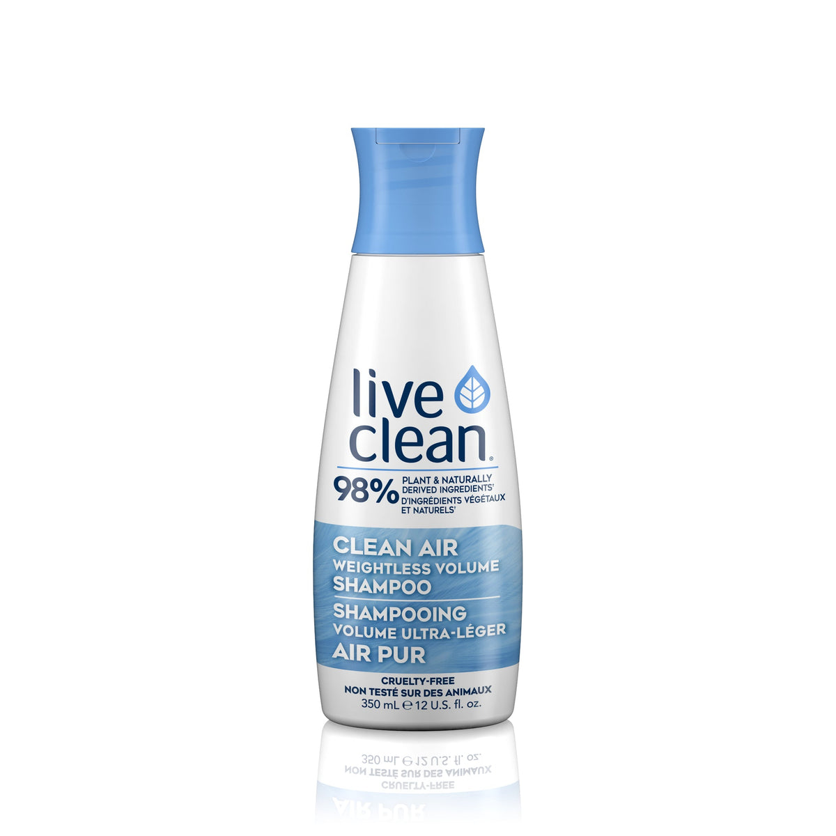 Live Clean Clean Air Weightless Volume Shampoo with Hyaluronic Acid and Organic Botanicals, for Fine Hair, 350ml