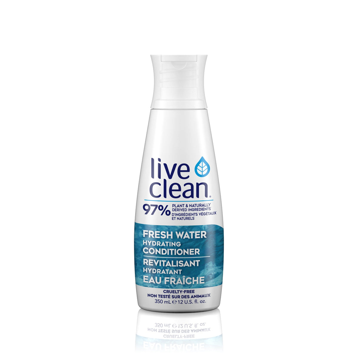 Live Clean Fresh Water Hydrating Conditioner with Vitamin E, Panthenol and Organic Botanicals, for Normal Hair, 350ml or 750ml - 350ml