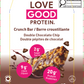 Love Good Fats Protein Crunch Bars, Crispy Protein Bars with Good Fats and Low Sugar, Case of 12 or 4-Pack