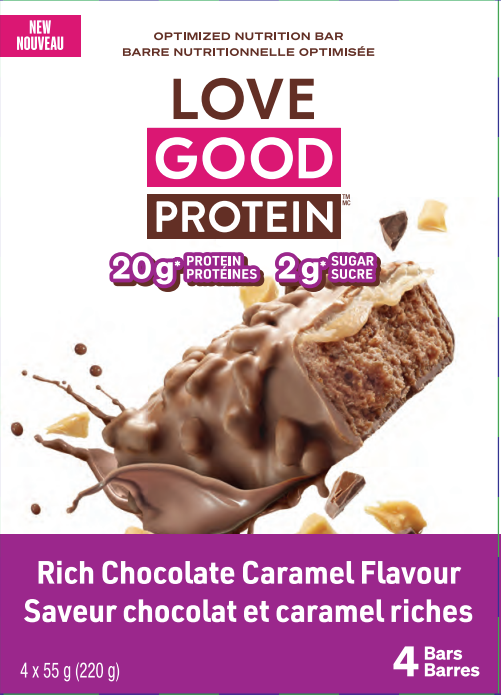 Chocolate Caramel 4-Pack | Love Good Fats Protein Bars Chocolate Caramel