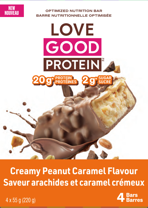 Peanut Caramel 4-Pack | Love Good Fats Protein Bars Peanut Caramel