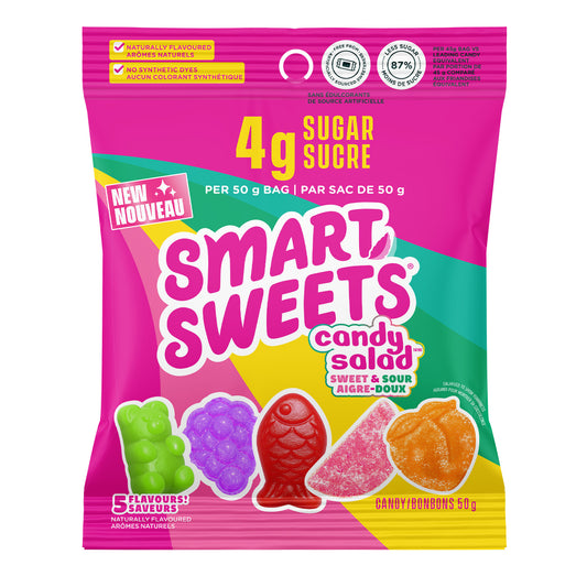 SmartSweets Gummy Candy, Case of 14 x 50g - Candy Salad