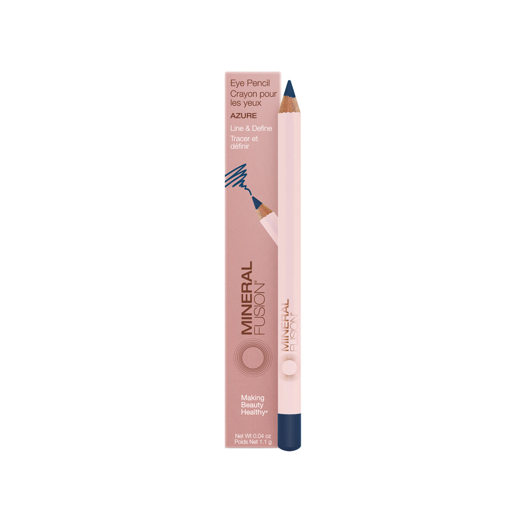 Mineral Fusion Eye Pencil with Jojoba, Mango and Meadowfoam, 5 Shades, 1.1g - Azure