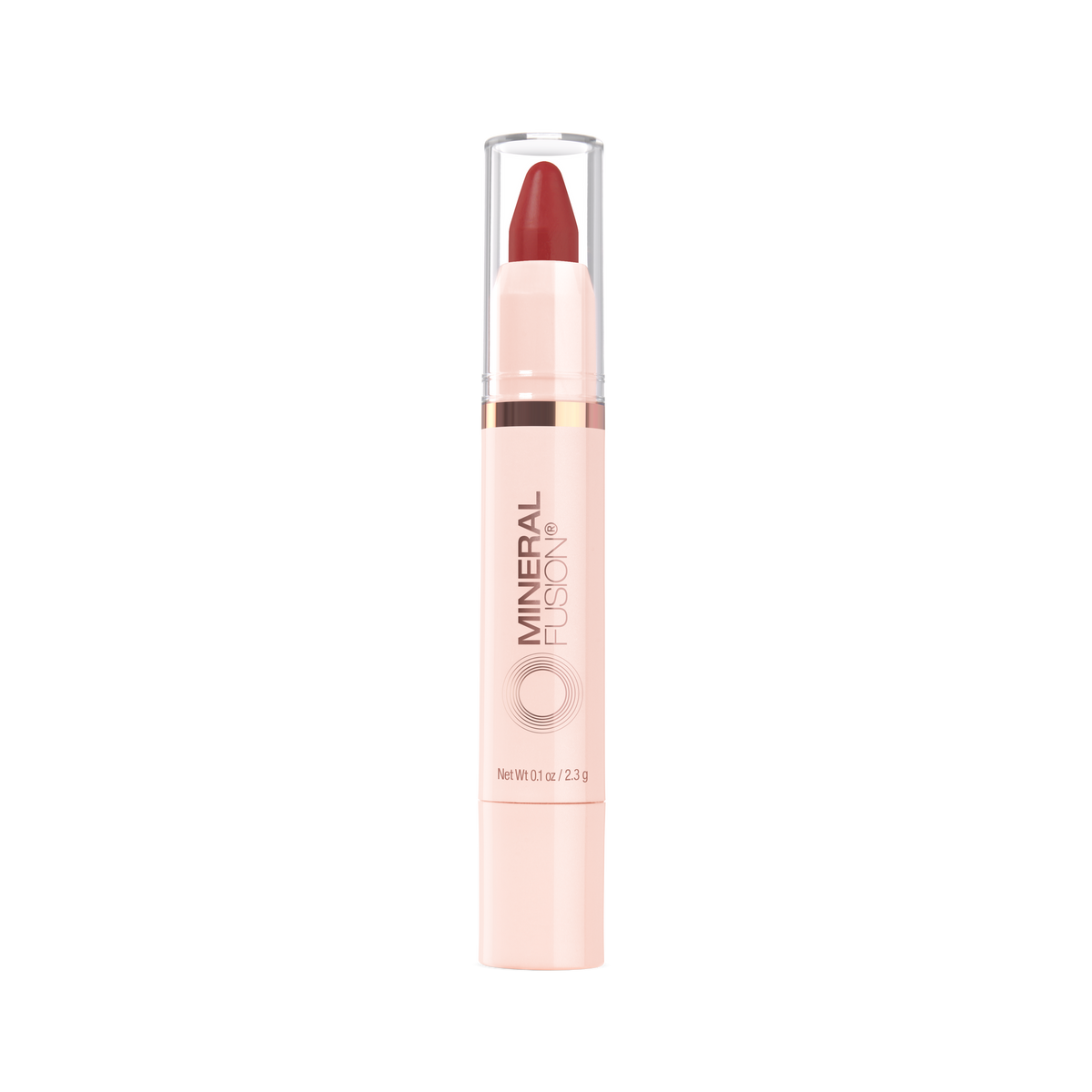 Mineral Fusion Sheer Moisture Lip Tint with Shea, Coconut Oil and Peptide, 6 Shades, 3g - Courageous