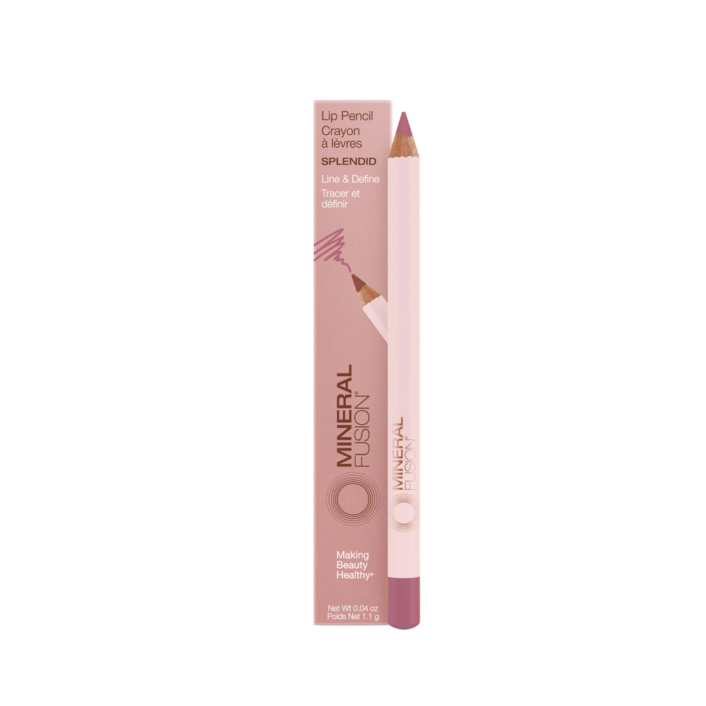 Mineral Fusion Lip Pencil with Jojoba, Mango and Shea Butter, 4 Shades, 1.1g - Splendid