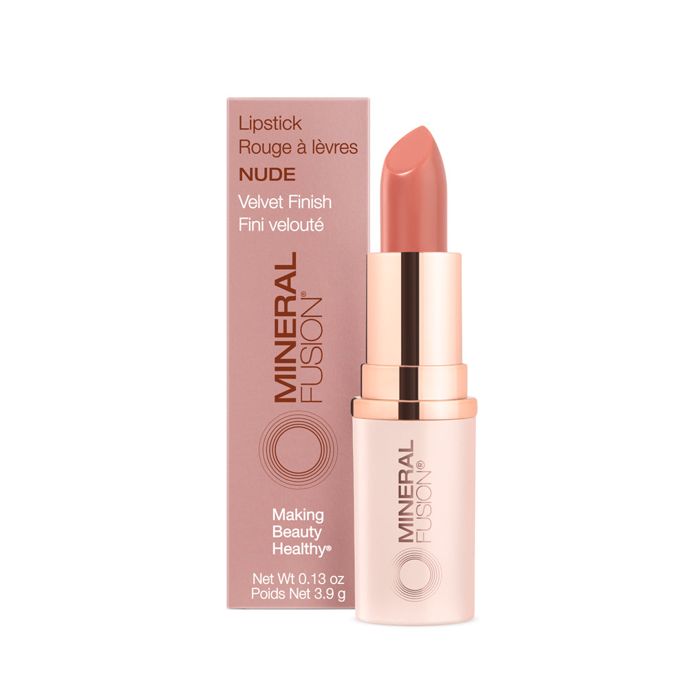 Mineral Fusion Lipstick, Full-Coverage Colour with Avocado, Pomegranate and Cocoa Butter, 16 Shades, 3.9g - Nude