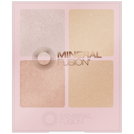 Mineral Fusion Highlighter Palette Stargazing, 4 Gleaming Highlighters, 12.8g