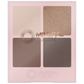 Mineral Fusion Eye Shadow Palette, 4 Talc-Free Shimmer and Satin Shades with White Tea and Aloe, 8 Palettes, 7.2g - Coffee Break