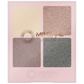 Mineral Fusion Eye Shadow Palette, 4 Talc-Free Shimmer and Satin Shades with White Tea and Aloe, 8 Palettes, 7.2g - Glamping