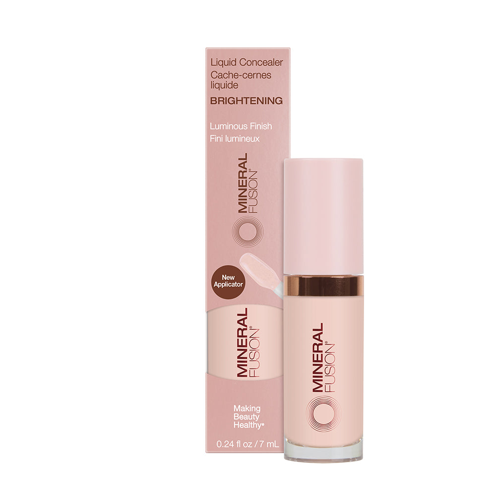 Mineral Fusion Liquid Concealer with Jojoba, Shea and Hyaluronic Acid, Brightening, Correcting and 5 Shades, 7ml - Brightening