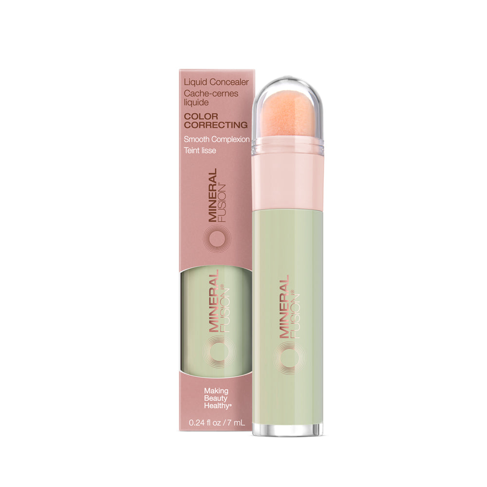Mineral Fusion Liquid Concealer with Jojoba, Shea and Hyaluronic Acid, Brightening, Correcting and 5 Shades, 7ml - Correcting