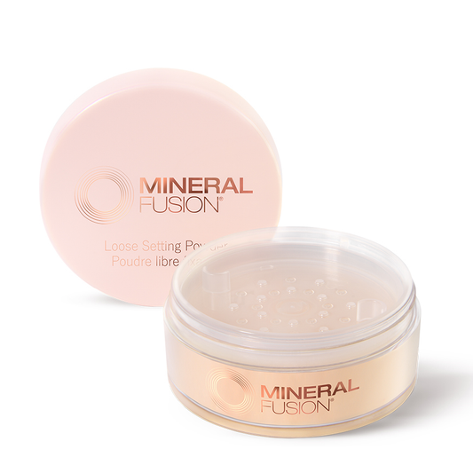 Mineral Fusion Loose Setting Powder with Argan Oil and Hyaluronic Acid, Beige or Banana, 13.5g - Beige