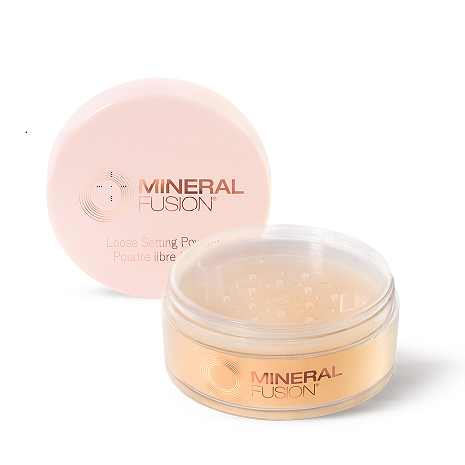 Mineral Fusion Loose Setting Powder with Argan Oil and Hyaluronic Acid, Beige or Banana, 13.5g - Banana