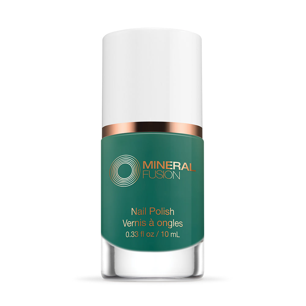 Mineral Fusion Nail Polish, Long-Wearing Glossy Colour, 34 Shades, 10ml - Jaded