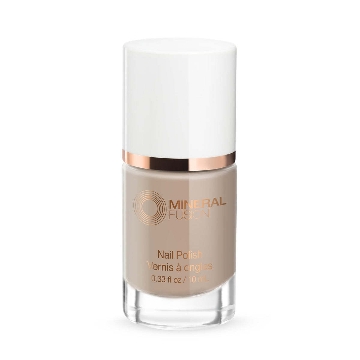 Mineral Fusion Nail Polish, Long-Wearing Glossy Colour, 34 Shades, 10ml - Bare Minimum