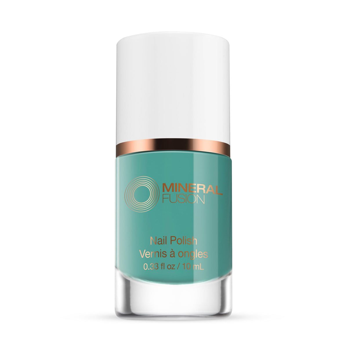 Mineral Fusion Nail Polish, Long-Wearing Glossy Colour, 34 Shades, 10ml - Real Teal