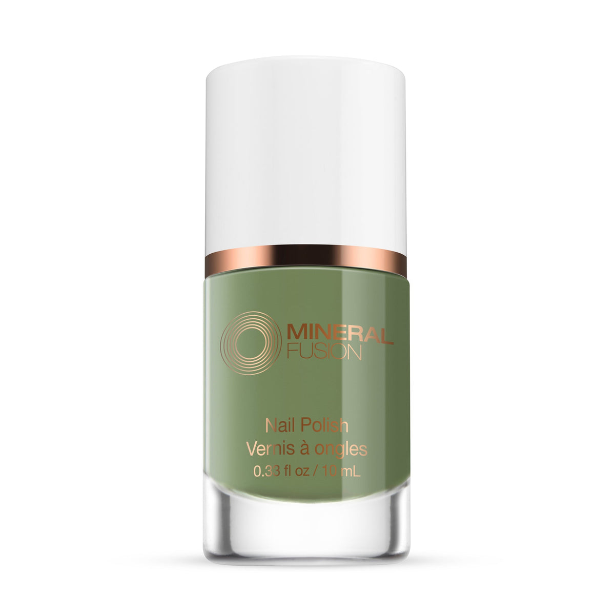 Mineral Fusion Nail Polish, Long-Wearing Glossy Colour, 34 Shades, 10ml - Olive You