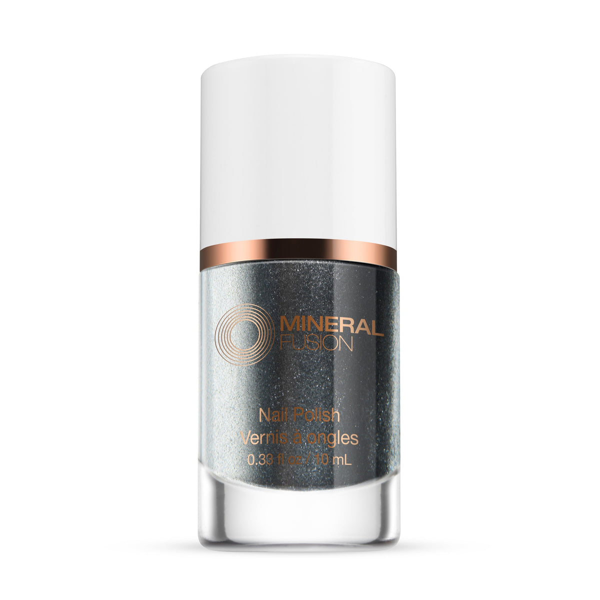 Mineral Fusion Nail Polish, Long-Wearing Glossy Colour, 34 Shades, 10ml - Silver Lining