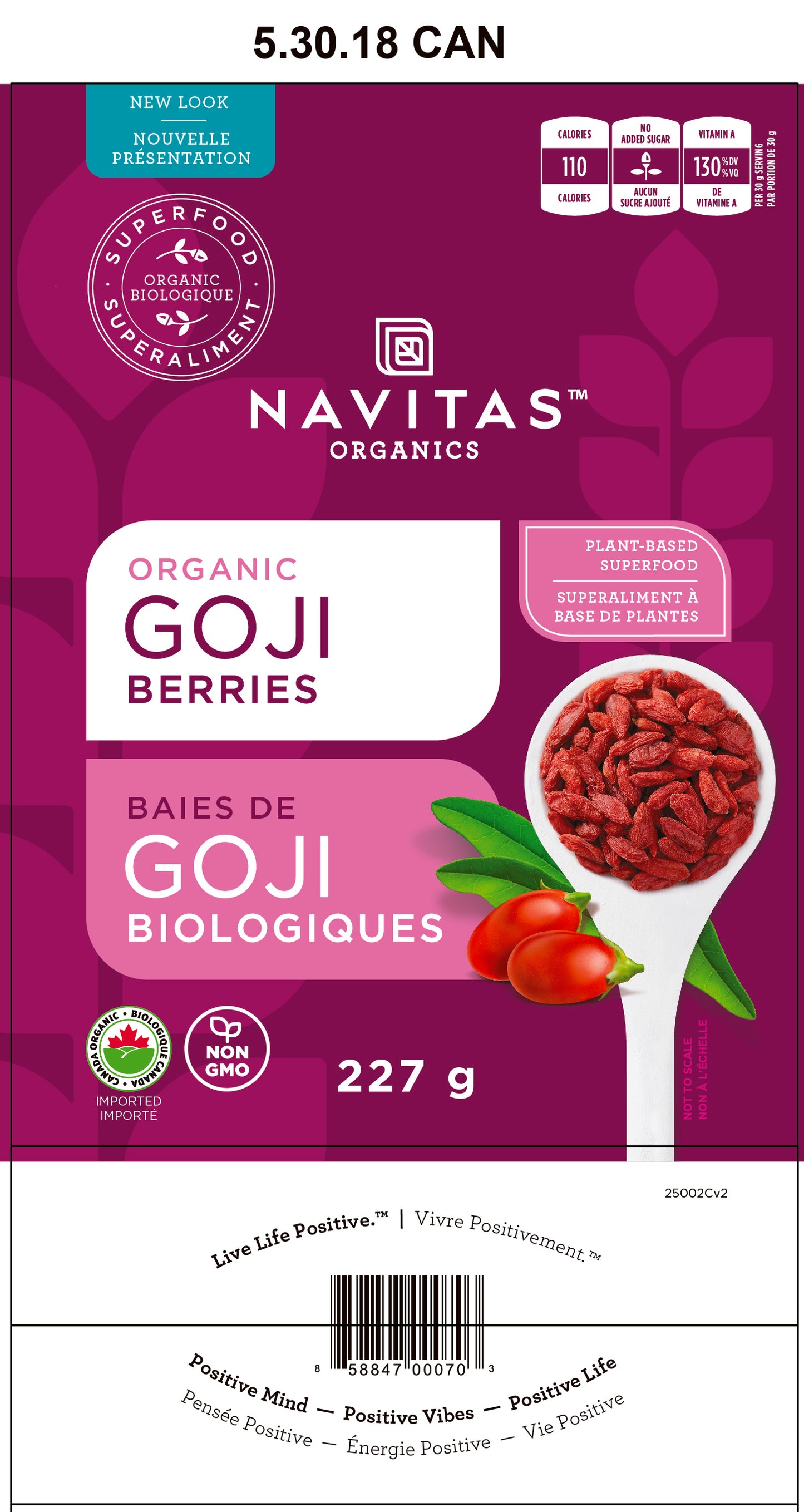227g | Navitas Organics Goji Berries 227g