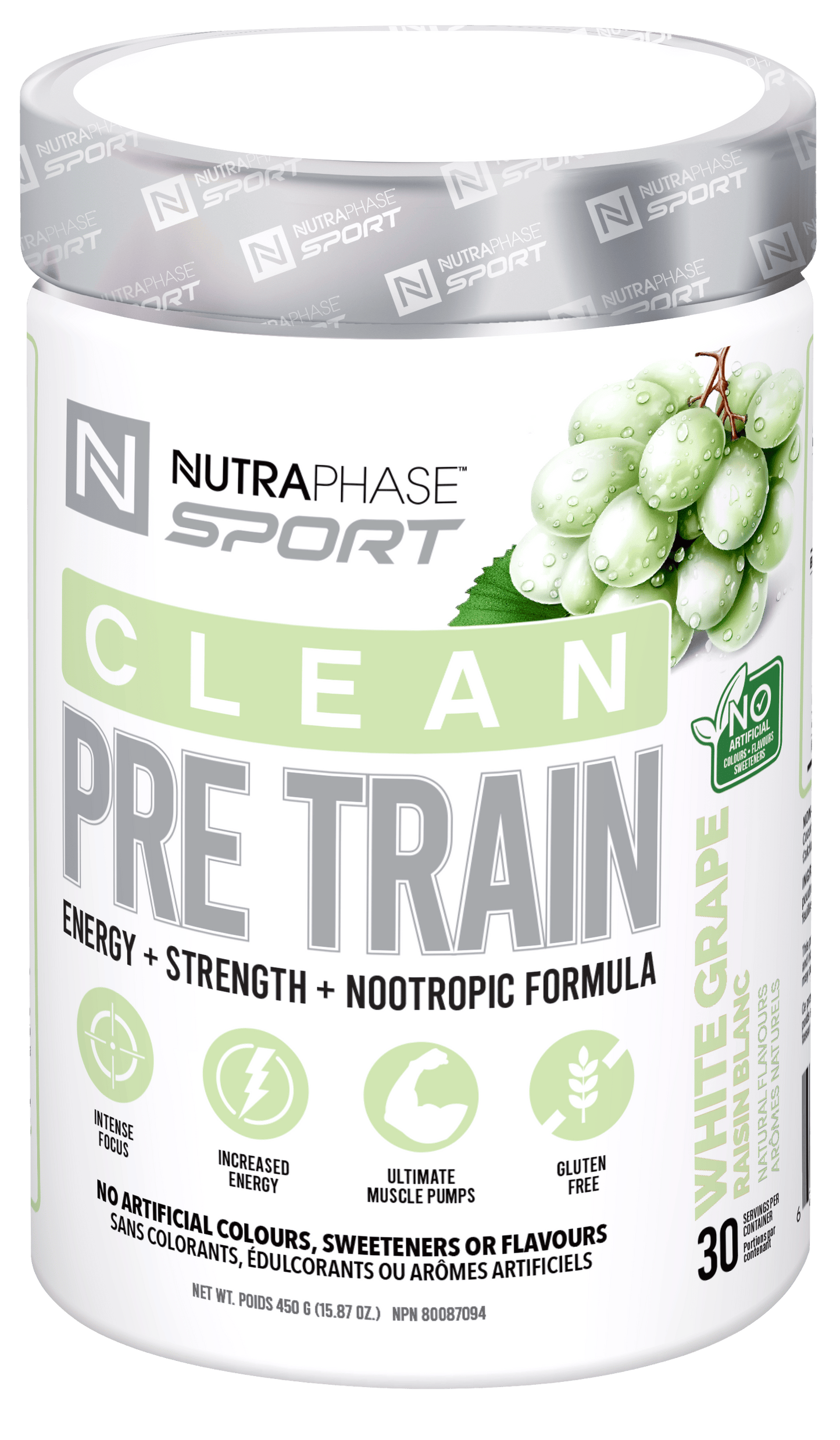 Nutraphase CLEAN Pre-Train White Grape