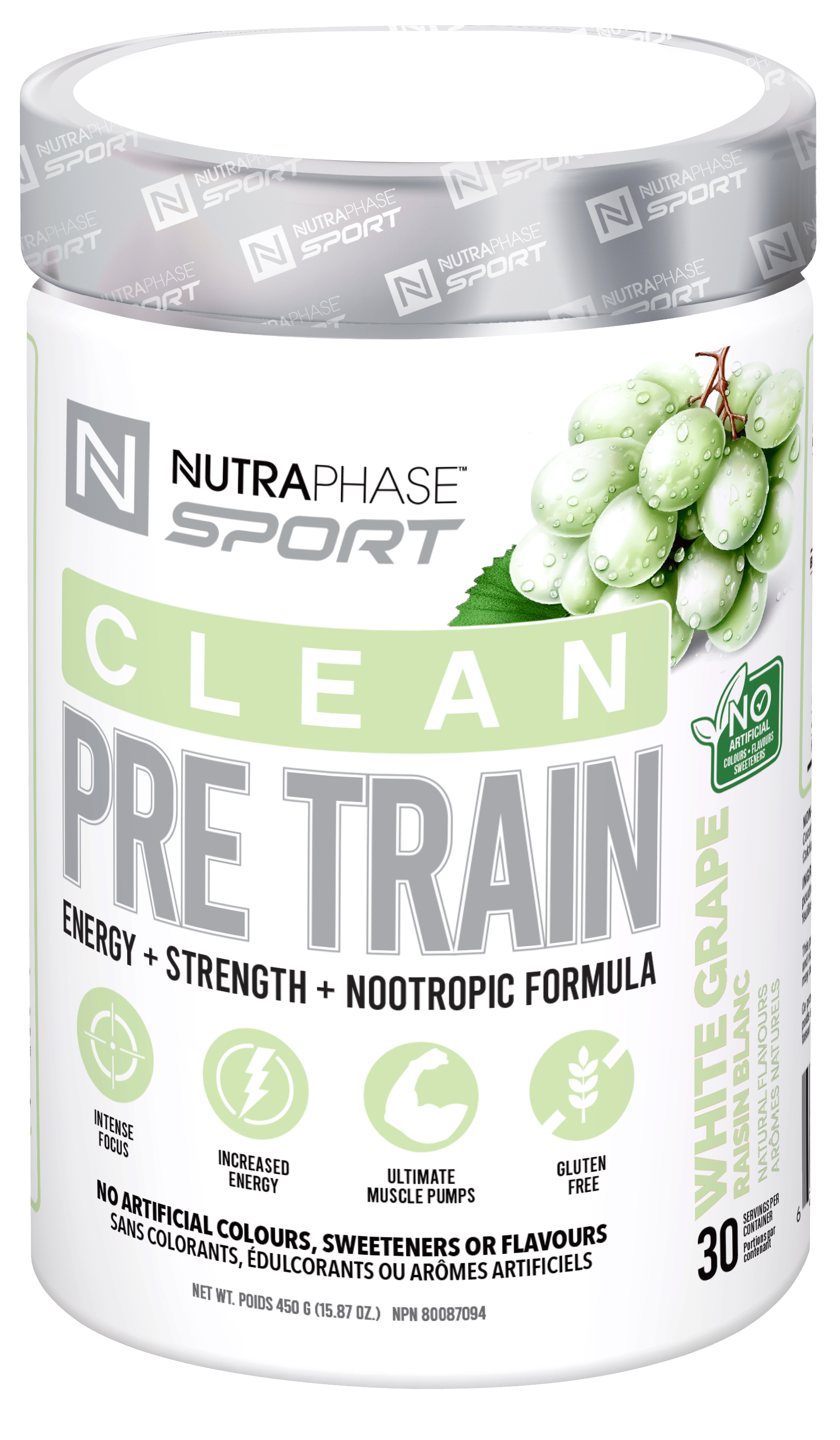 Nutraphase CLEAN Pre-Train White Grape