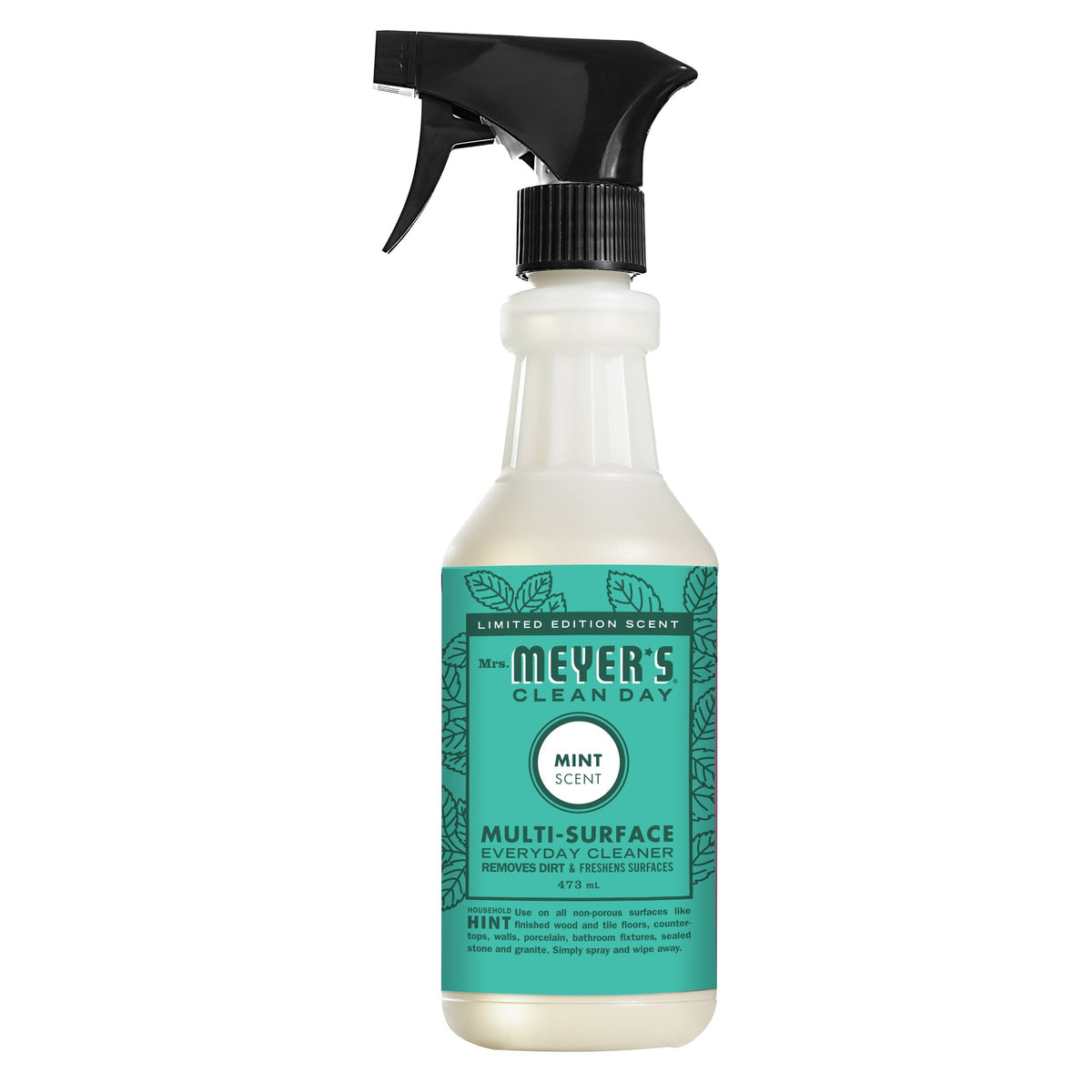 Mrs. Meyer's Clean Day Multi-Surface Everyday Cleaner Spray, 22 Garden Scents, 473ml - Mint