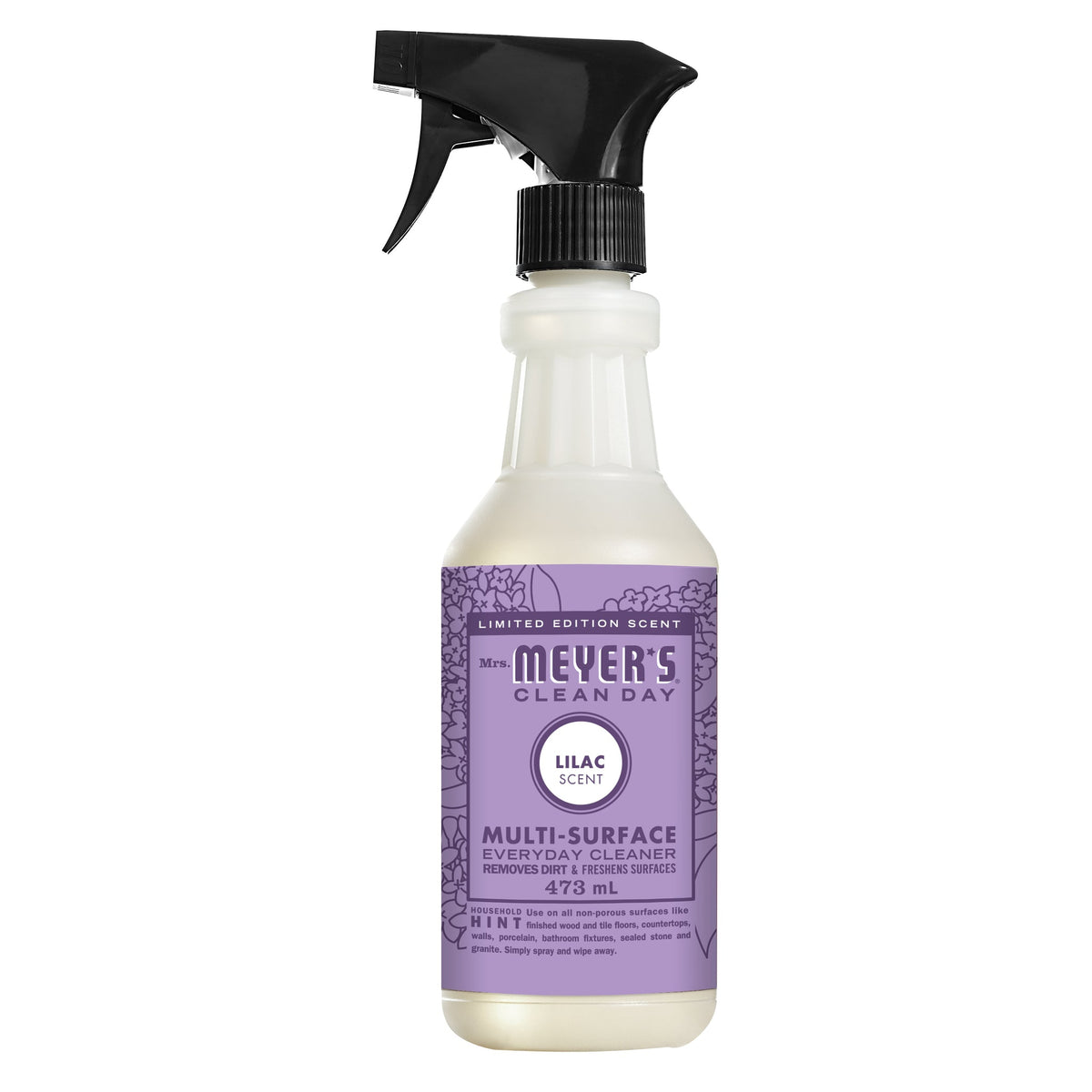 Mrs. Meyer's Clean Day Multi-Surface Everyday Cleaner Spray, 22 Garden Scents, 473ml - Lilac