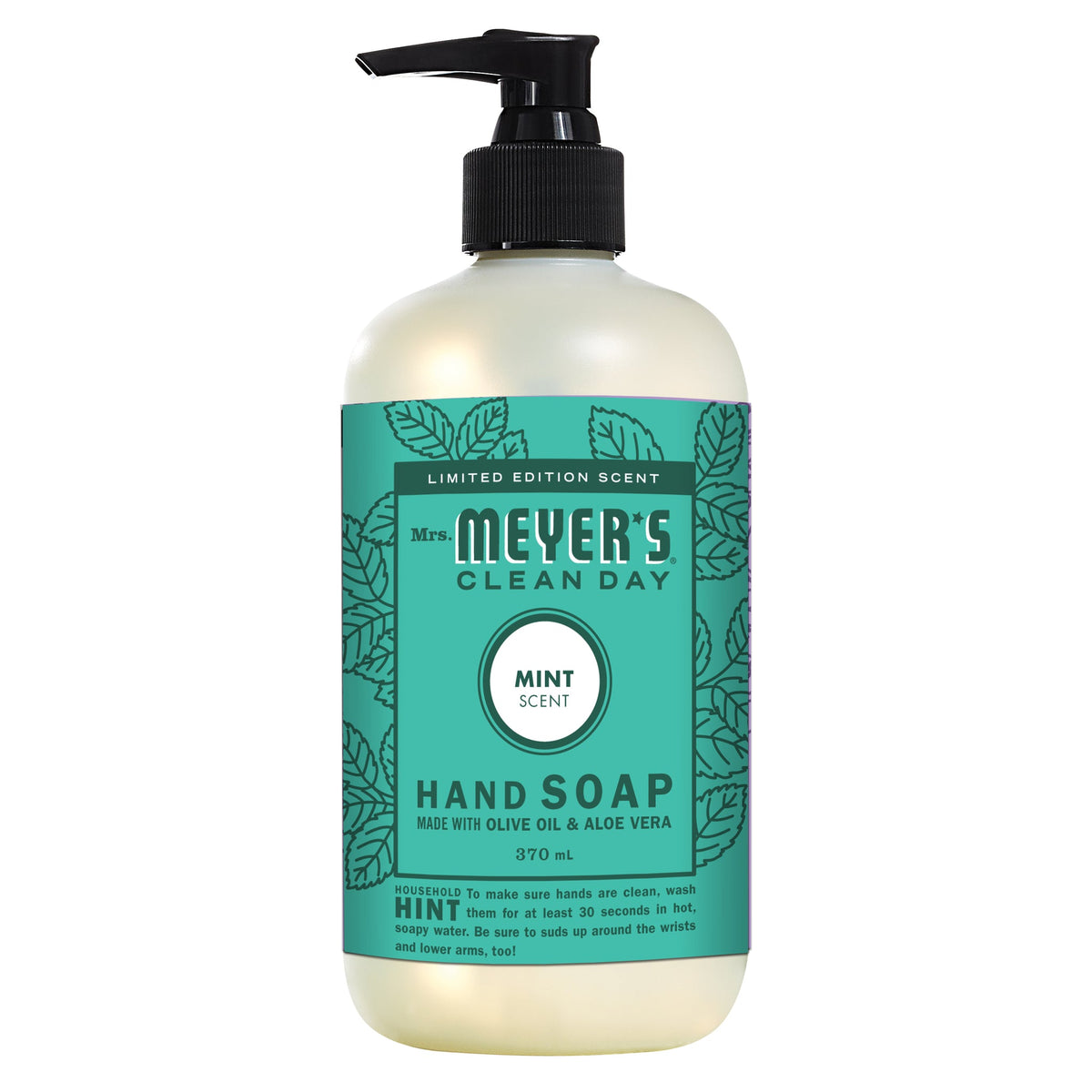Mrs. Meyer's Clean Day Liquid Hand Soap, 22 Garden Scents, 370ml - Mint