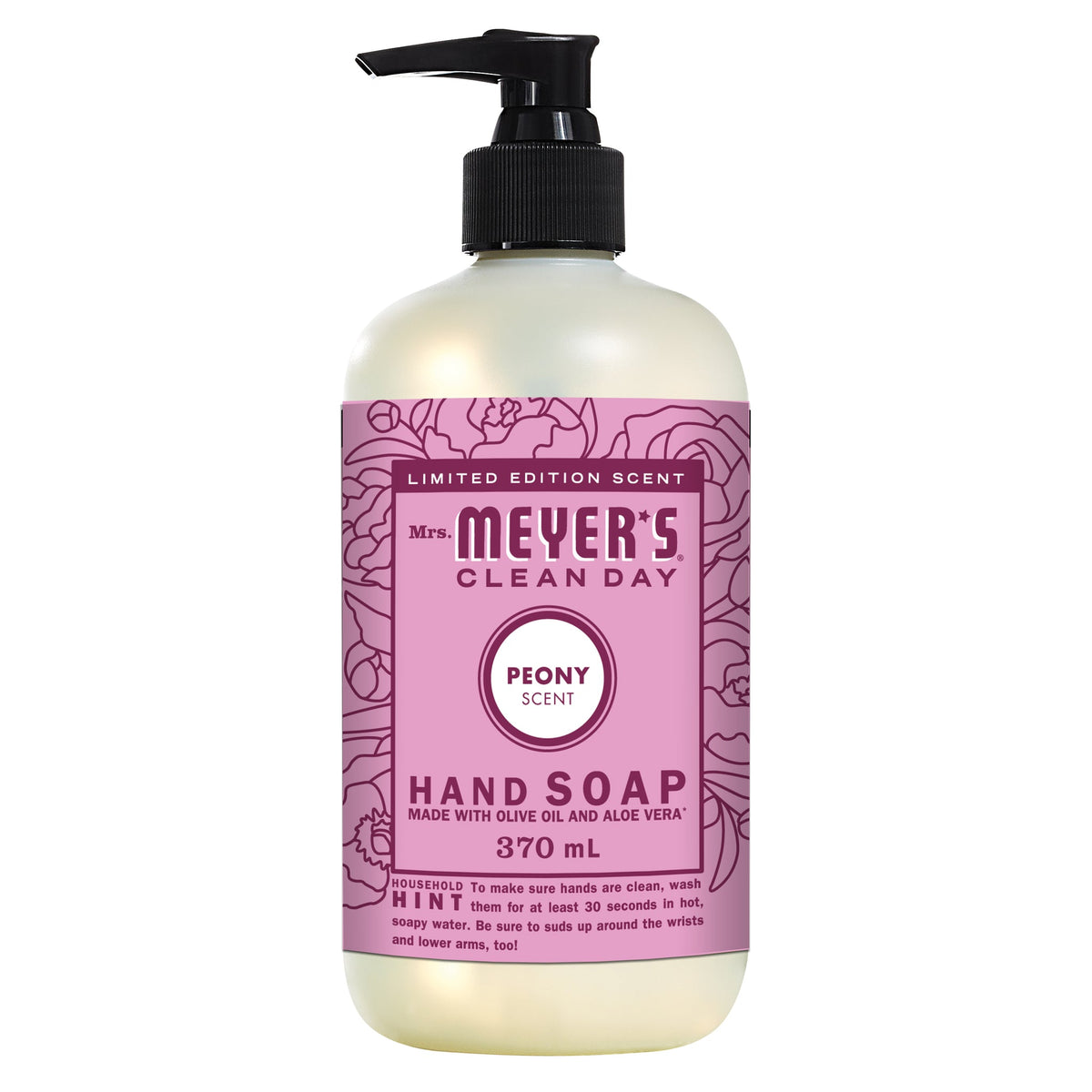 Mrs. Meyer's Clean Day Liquid Hand Soap, 22 Garden Scents, 370ml - Peony