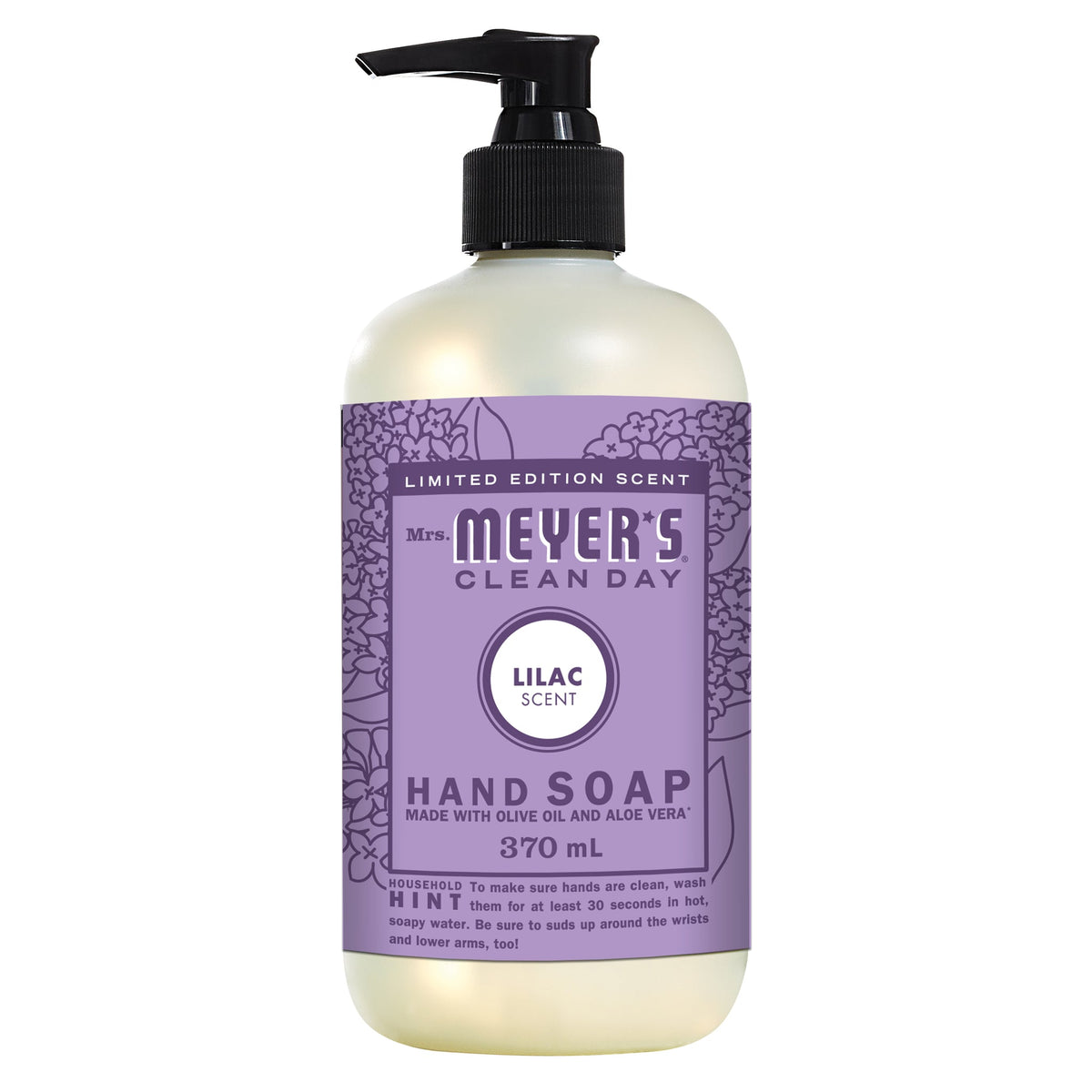 Mrs. Meyer's Clean Day Liquid Hand Soap, 22 Garden Scents, 370ml - Lilac